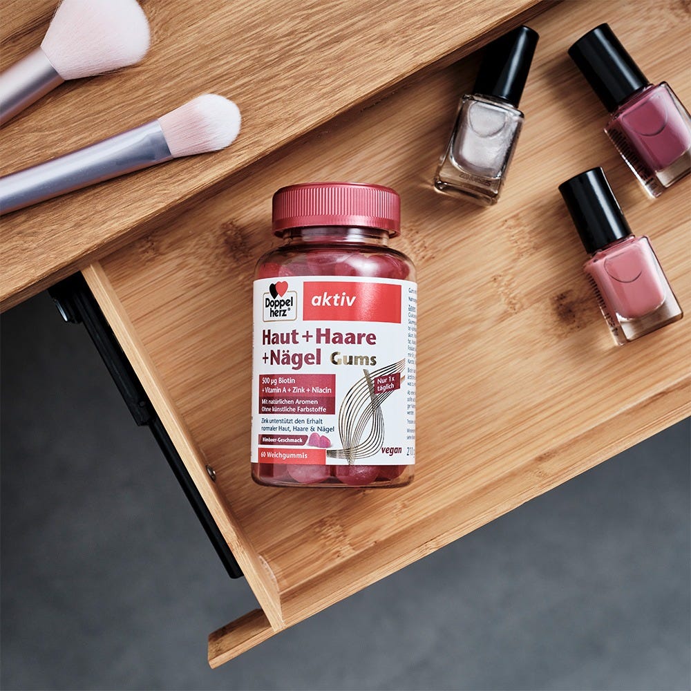 Doppelherz Haut + Haare + Nägel Gums 60 Stück