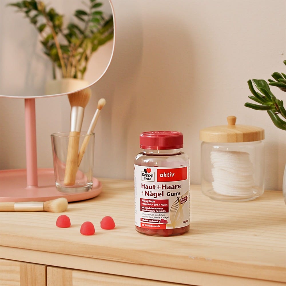 Doppelherz Haut + Haare + Nägel Gums 60 Stück