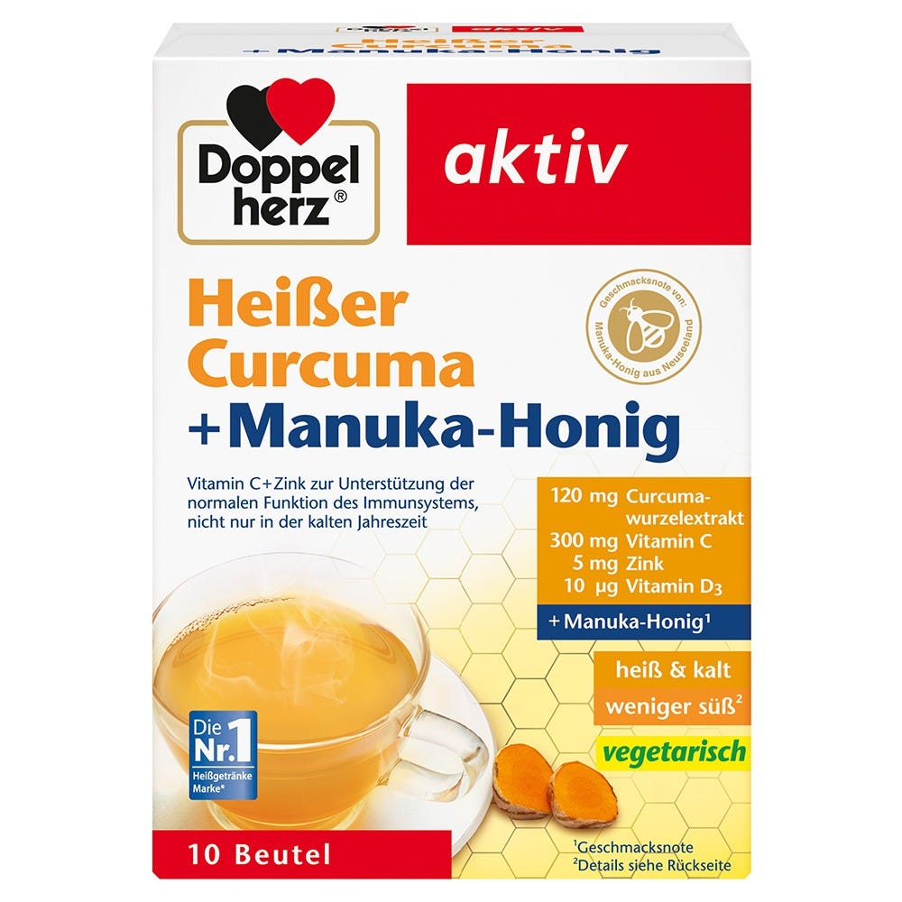 Doppelherz Heißer Curcuma + Manuka-Honig 10 Stück