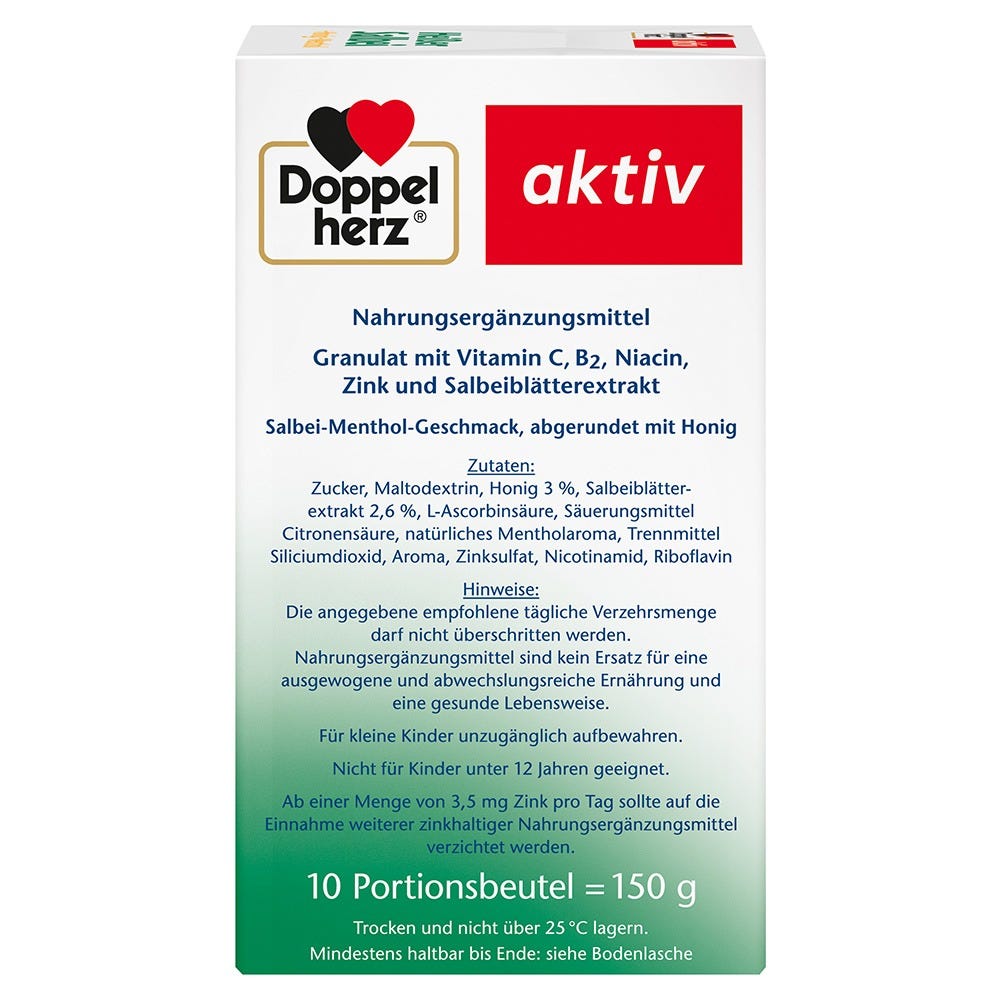 Doppelherz Heißer Salbei + Honig + Menthol 10 Stück