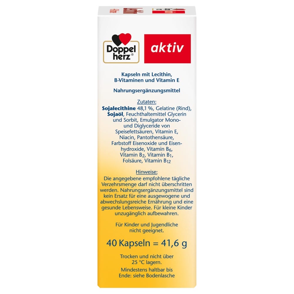 Doppelherz Lecithin + B-Vitamine 40 Stück