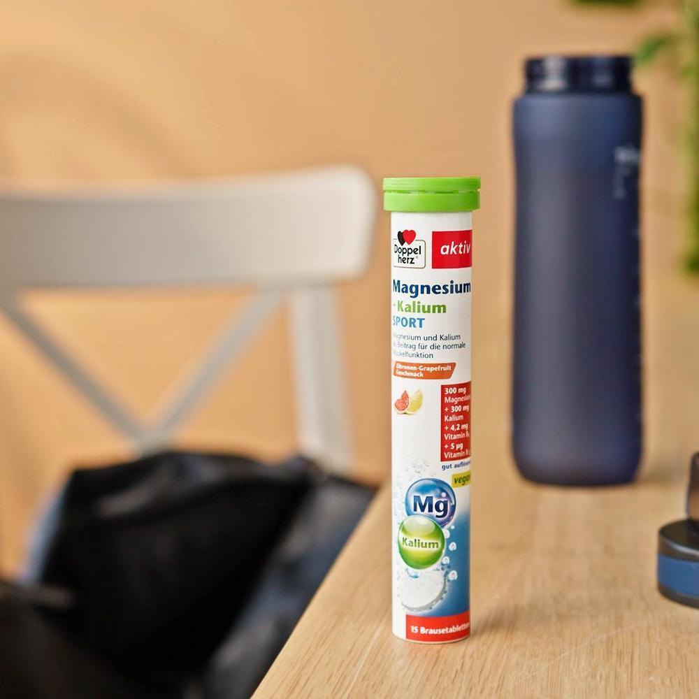 Doppelherz Magnesium + Kalium Sport Brausetabletten 15 Stück
