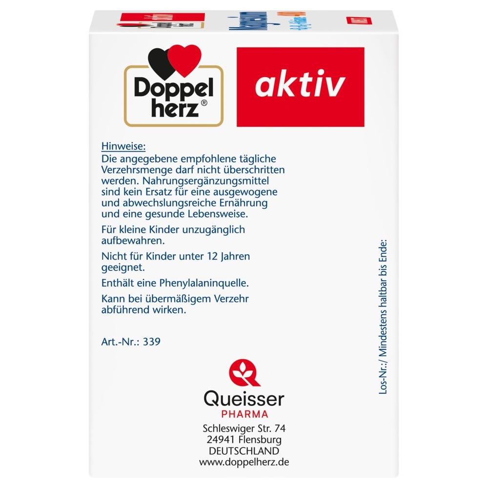 Doppelherz Magnesium 400 + B6 + B12 + Folsäure direct 40 Stück