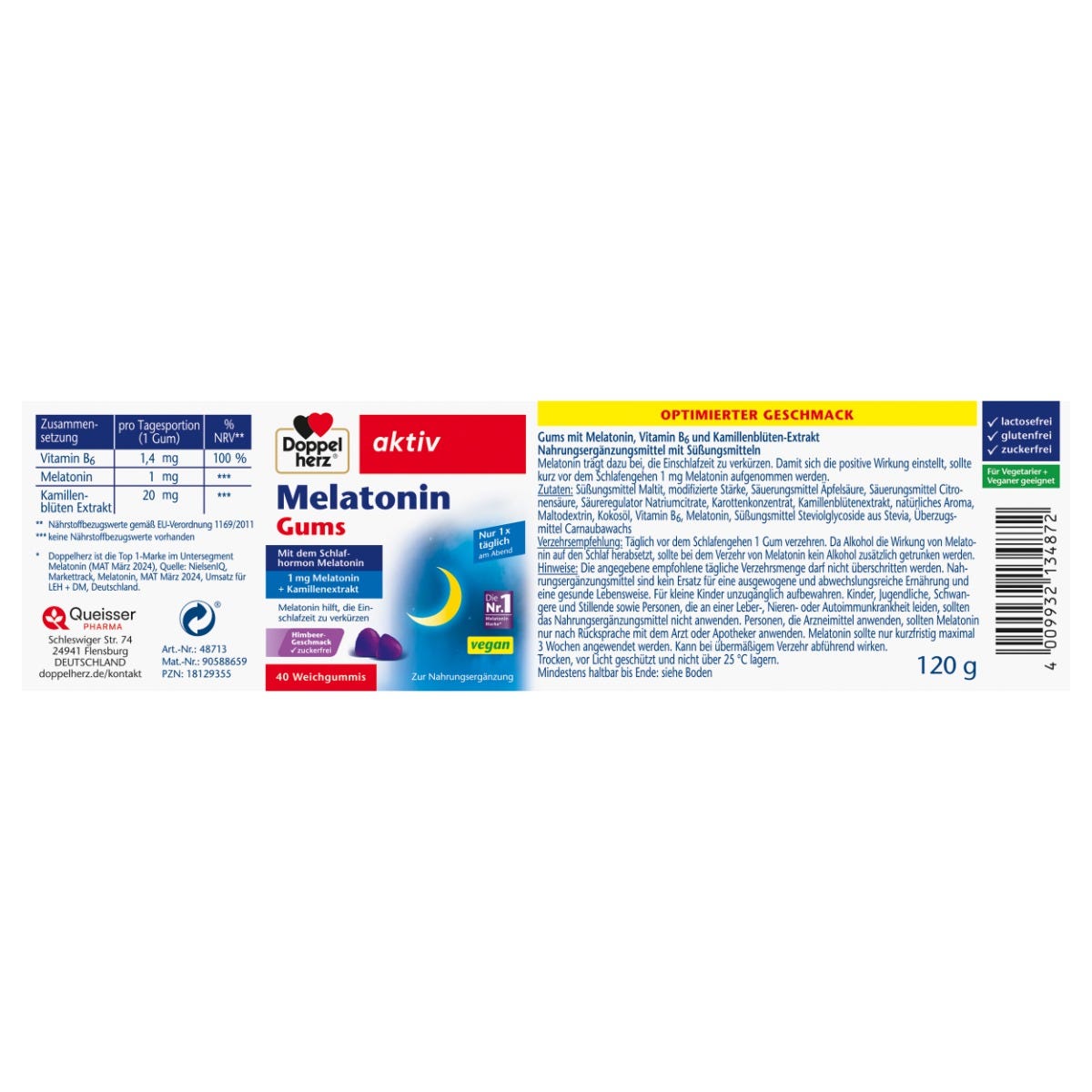 Doppelherz Melatonin Gums 40 Stück