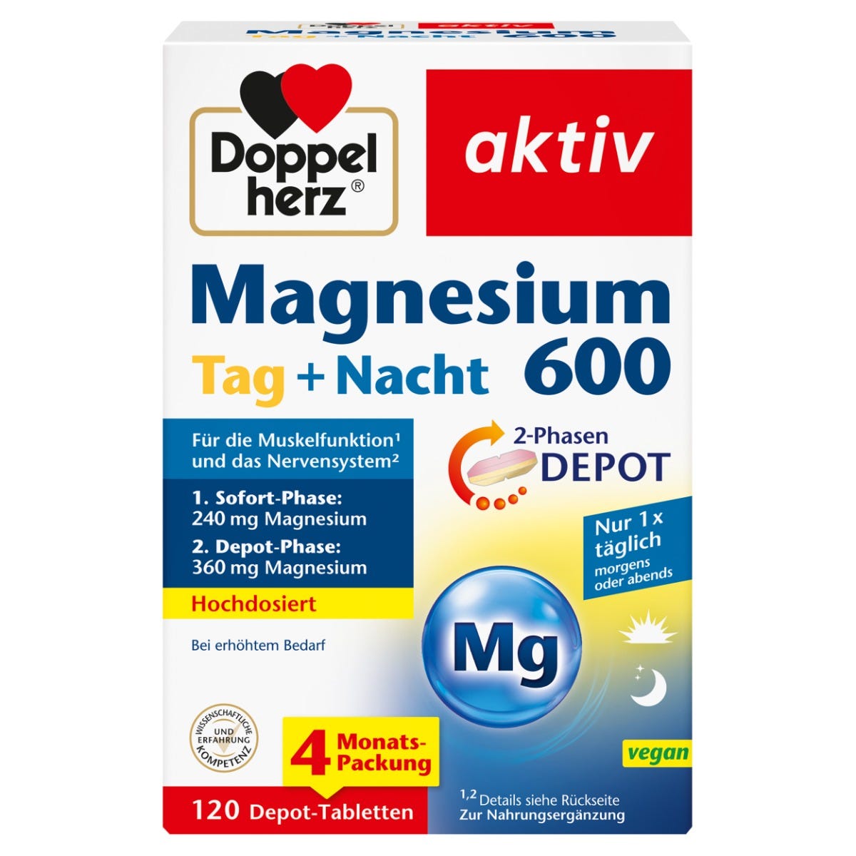 Doppelherz Tag + Nacht 2-Phasen-Depot 120 Stück