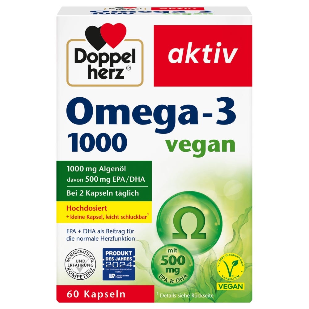 Doppelherz Omega-3 1000 Vegan 60 Stück