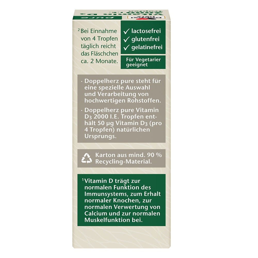 Doppelherz pure Vitamin D 2000 I.E. Trop 9,2 ml