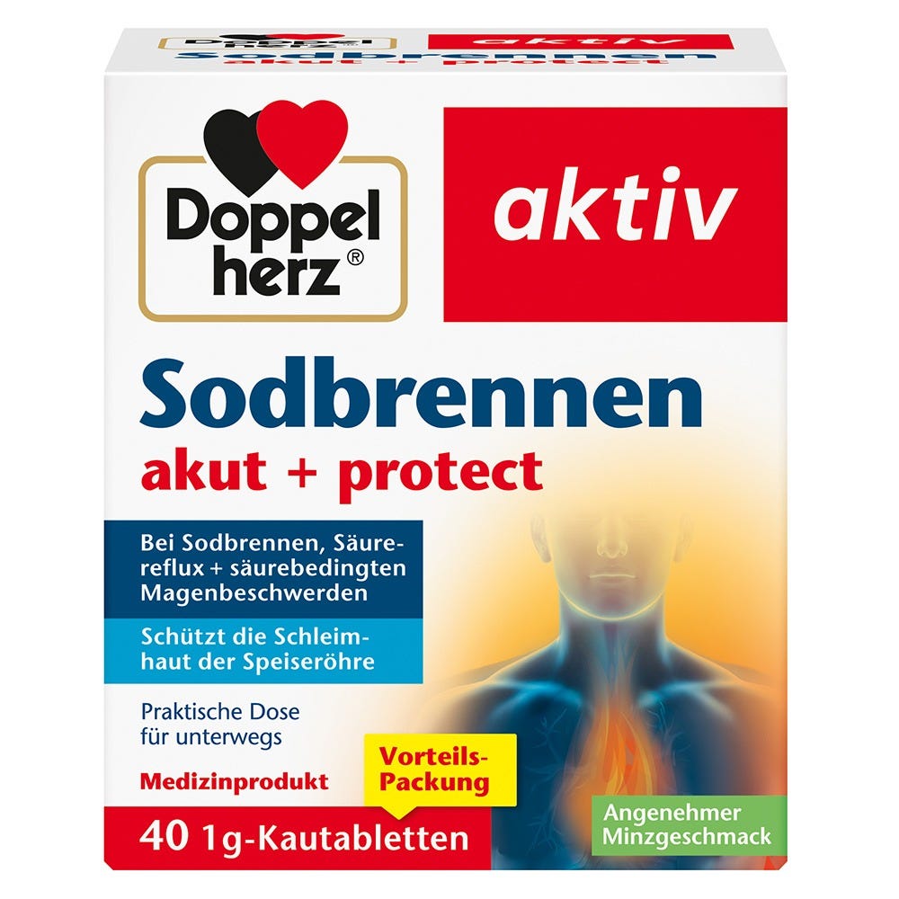 Doppelherz Sodbrennen akut + protect 40 Stück