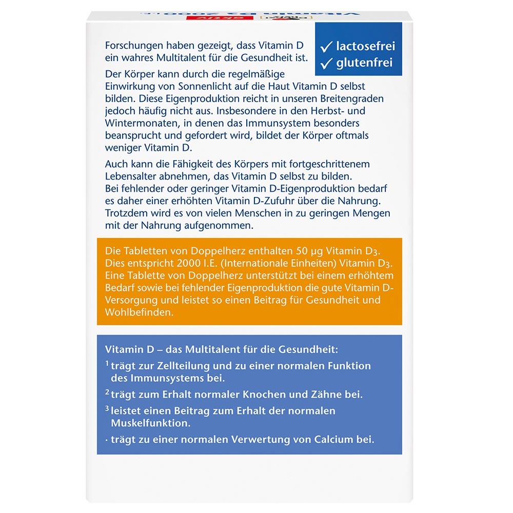 Doppelherz Vitamin D3 2000 I.E. 50 Stück