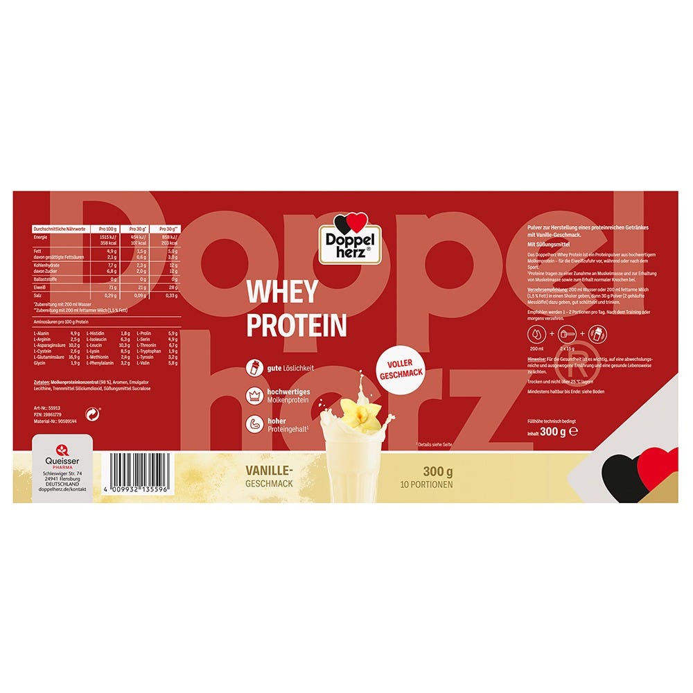 Doppelherz Whey Protein Vanille-Geschmack 300 g