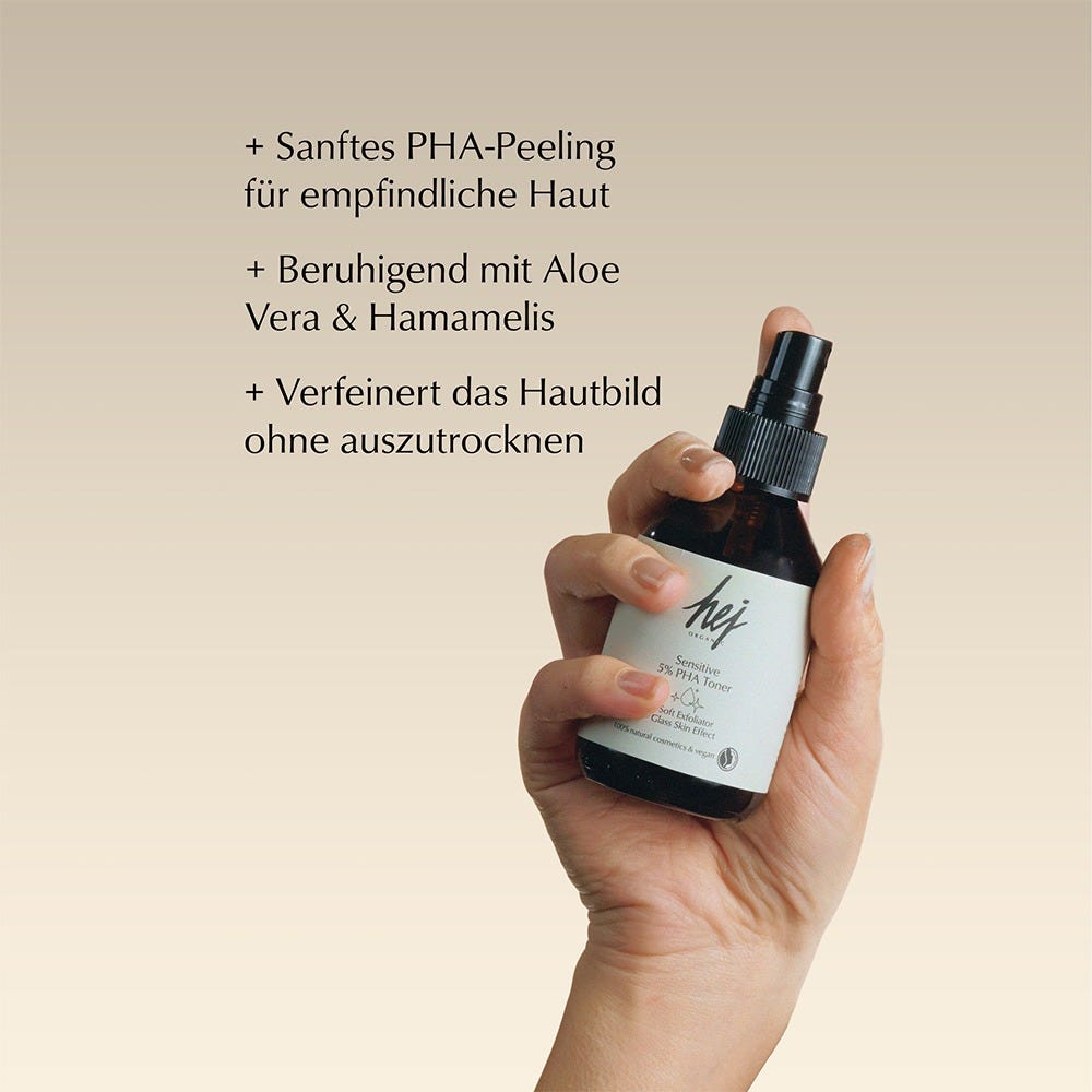 hej ORGANIC SENSITIVE PHA Toner Peel 100 ml