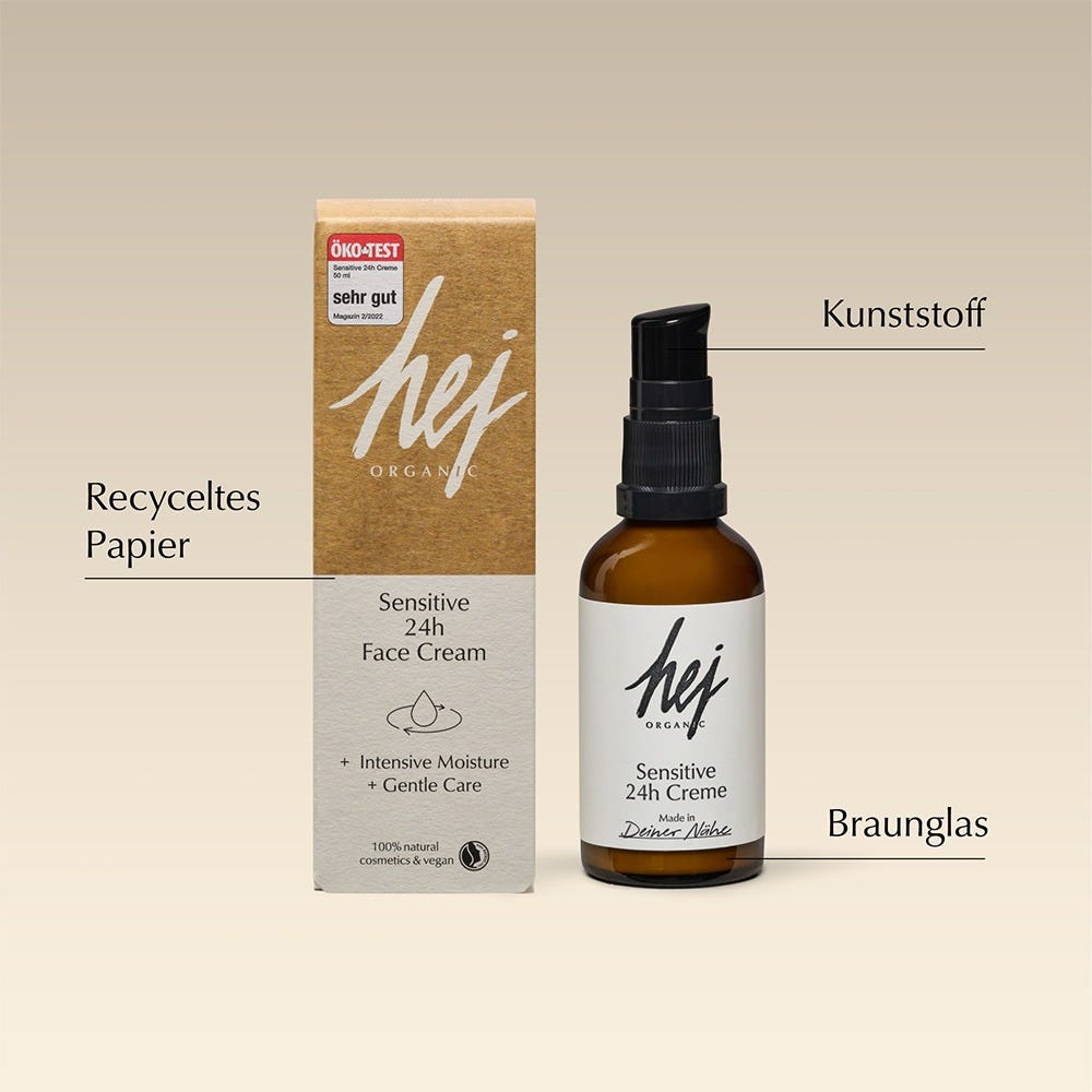 hej ORGANIC SENSITIVE 24h Creme 50 ml 