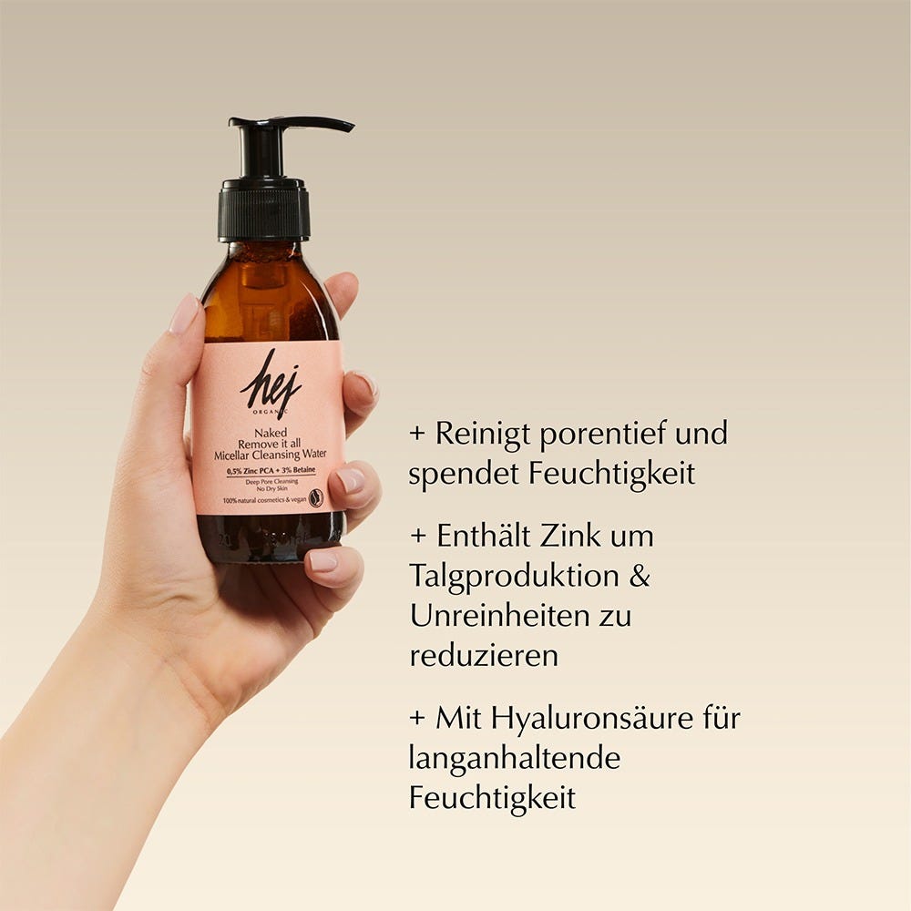 hej ORGANIC NAKED Remove it all Micella 150 ml