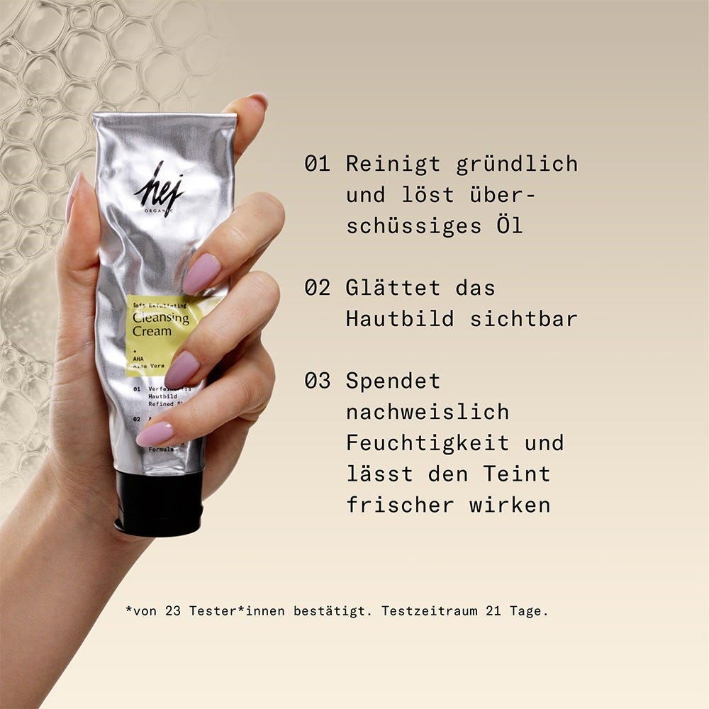 hej ORGANIC LONGEVITY Soft Exfoliating Cleansing Cream 100 ml