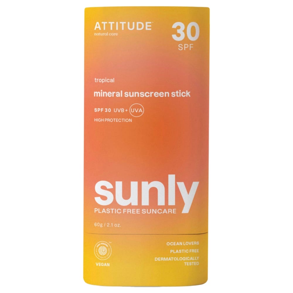 Attitude – Clean Beauty Sunly Sunscreen Stick SPF 30 Tropical 60 g
