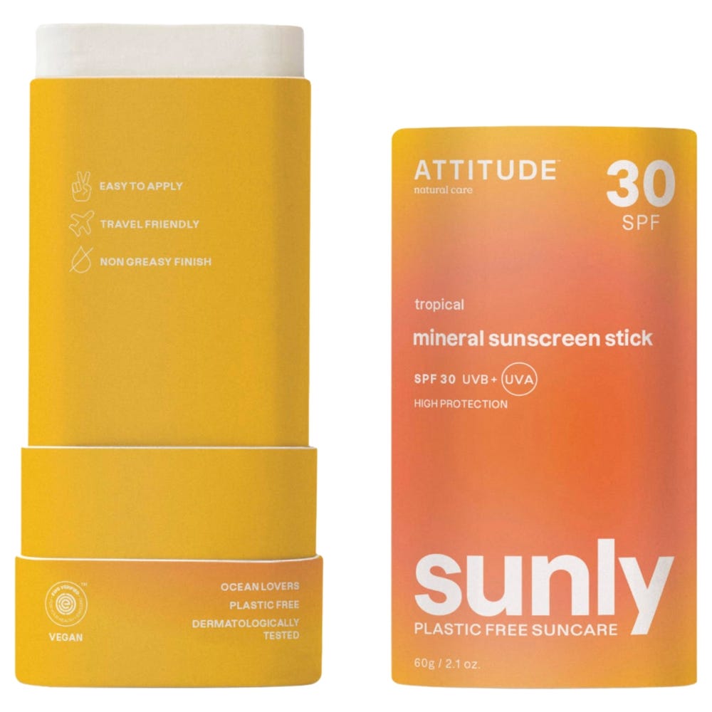 Attitude – Clean Beauty Sunly Sunscreen Stick SPF 30 Tropical 60 g