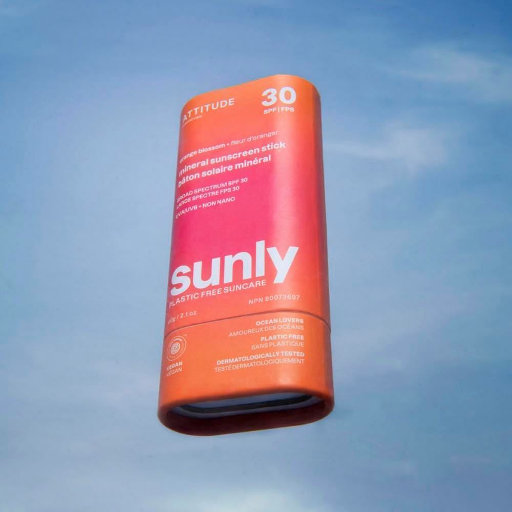 Attitude – Clean Beauty Sunly Sunscreen Stick SPF 30 Orange Blos 60 g