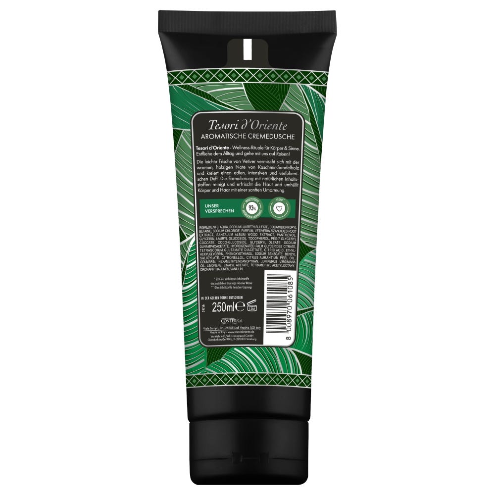 Tesori d'Oriente MEN Duschgel Vetiver & Sandal 250 ml