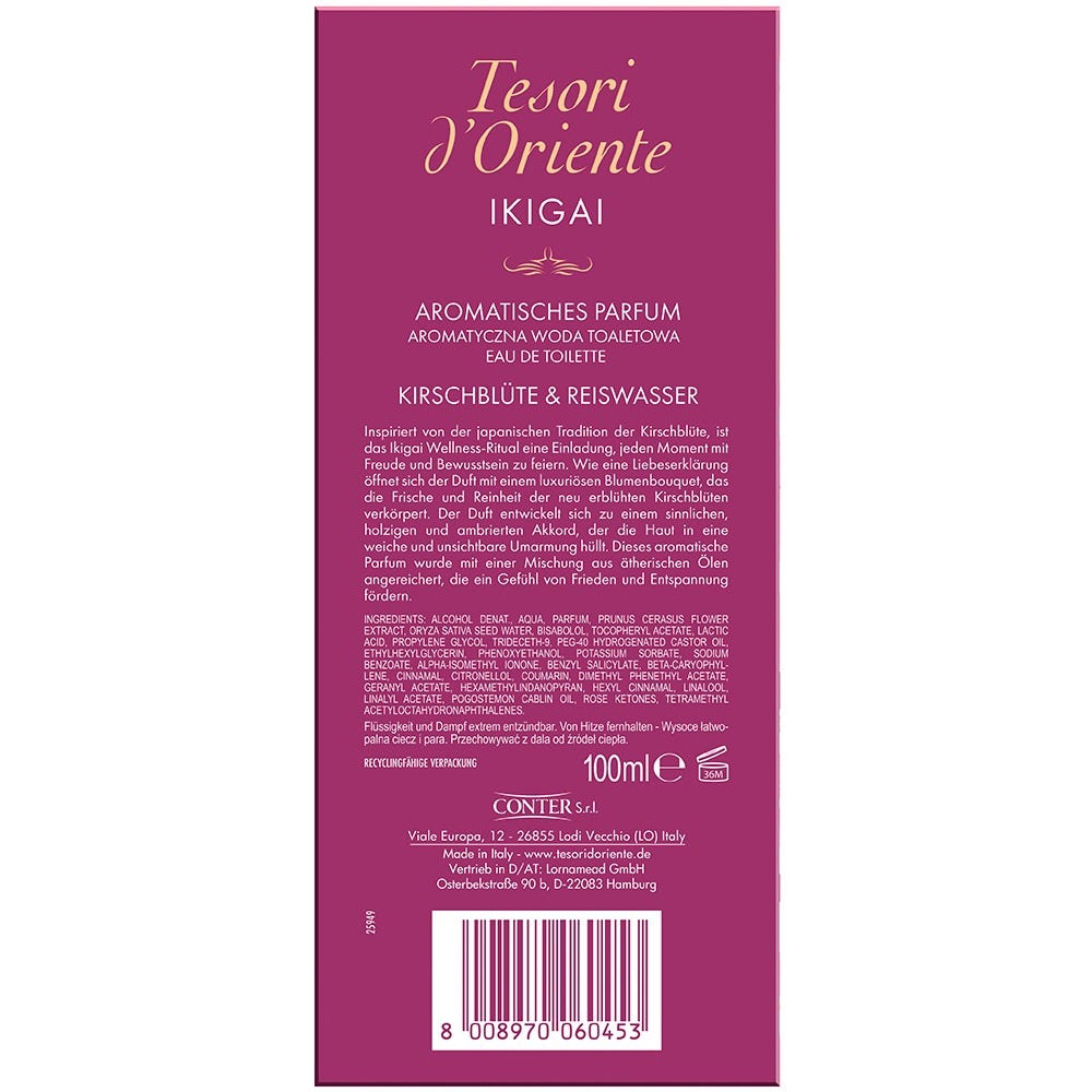 Tesori d' Oriente Eau de Toilette Ikigai 100 ml