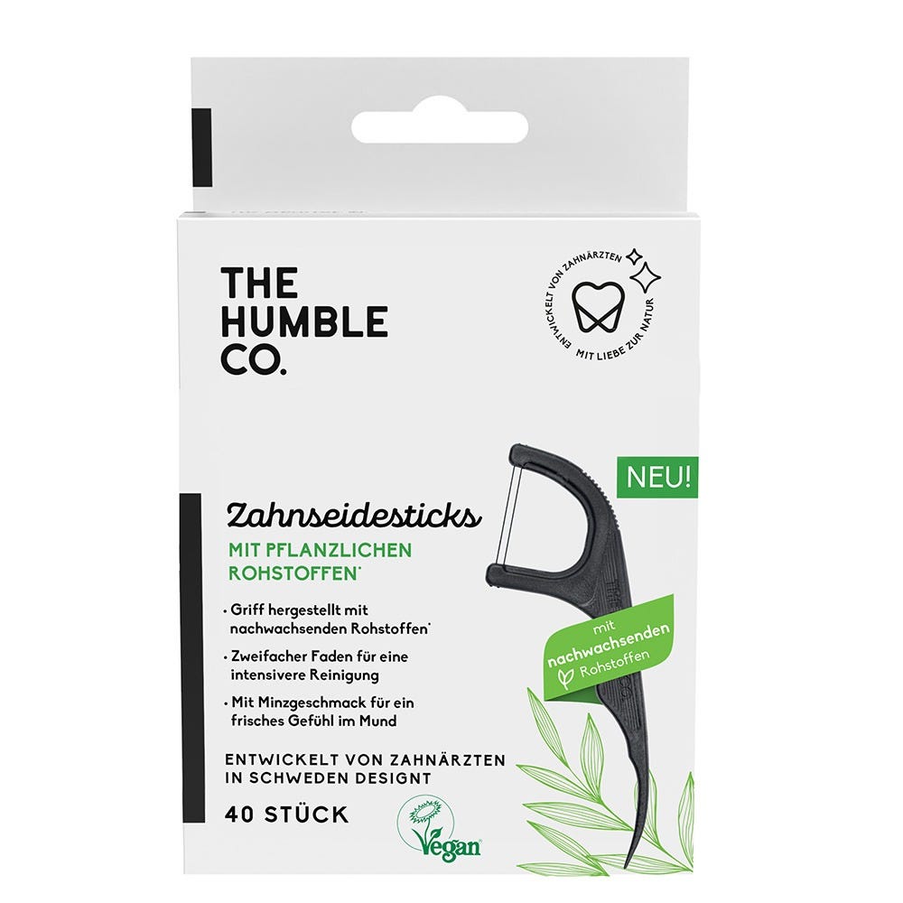 The Humble Co. Brush Zahnseidesticks 40 Stück 