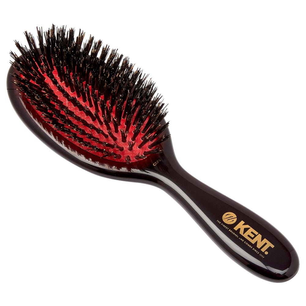 KENT Damenbürste Classic Shine Schwarz S 7-reihig