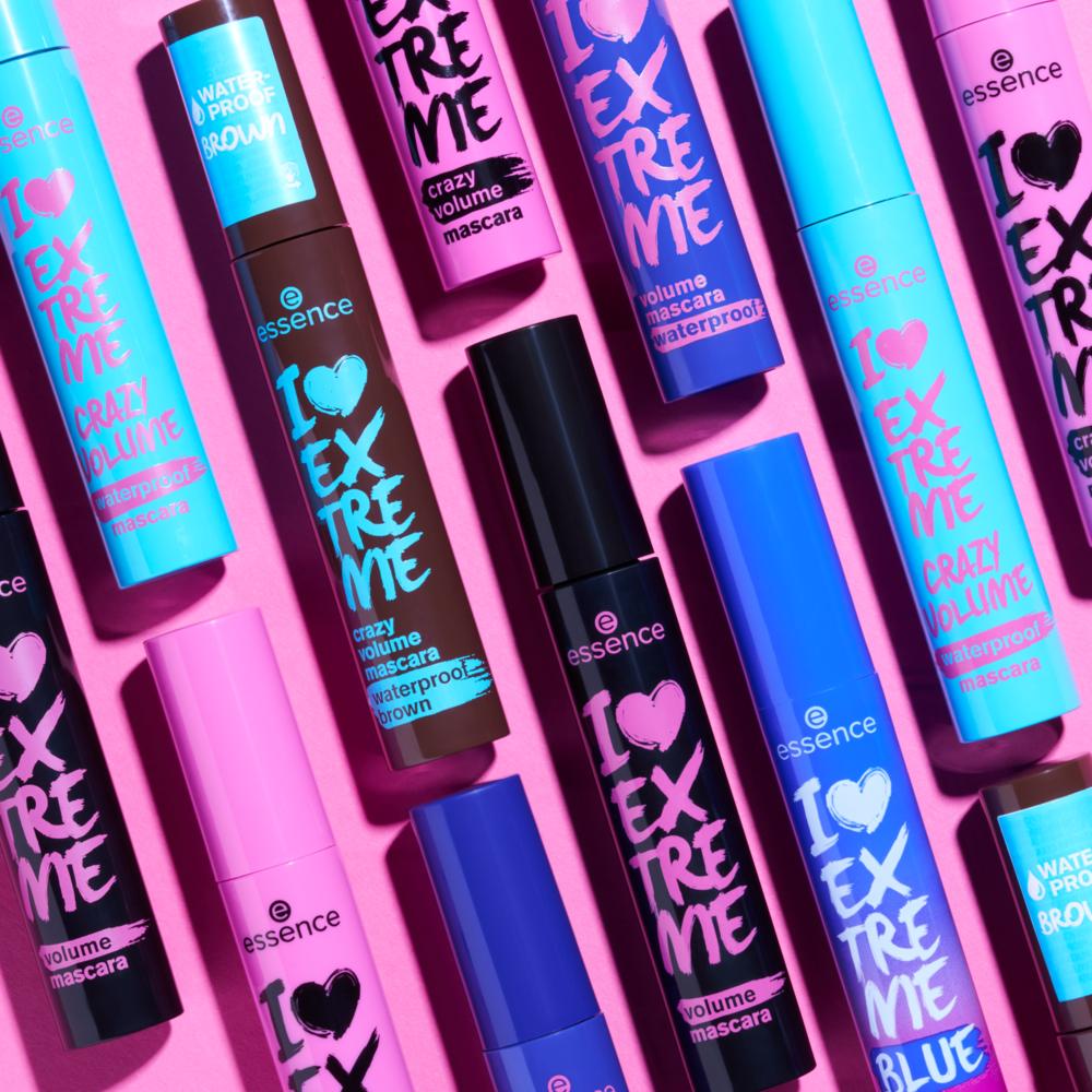essence I LOVE EXTREME crazy volume mascara waterproof  brown 01 12 ml