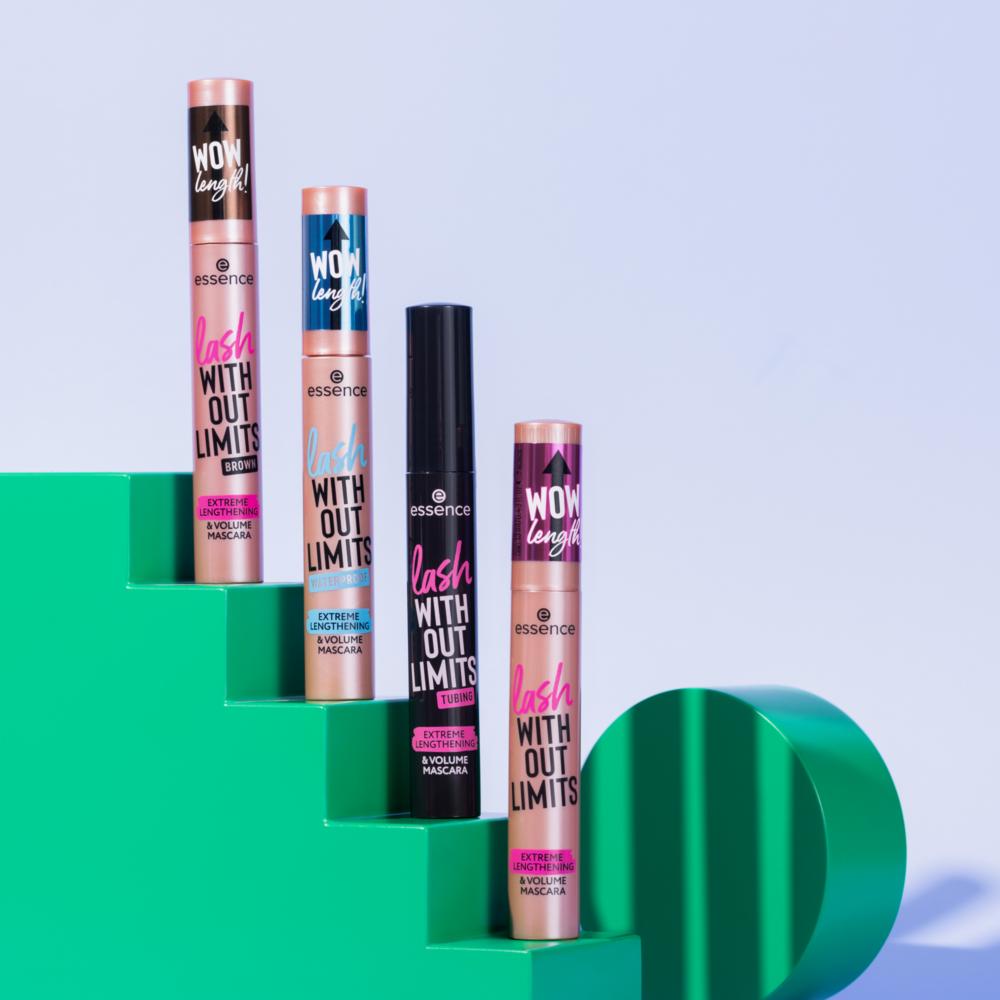 essence lash WITHOUT LIMITS WATERPROOF EXTREME LENGTHENING & VOLUME MASCARA 03 13 ml