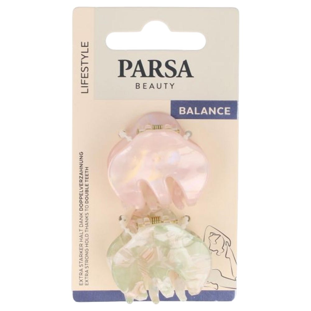 PARSA Beauty Haarklammer mehrfarbig, 2 Stück