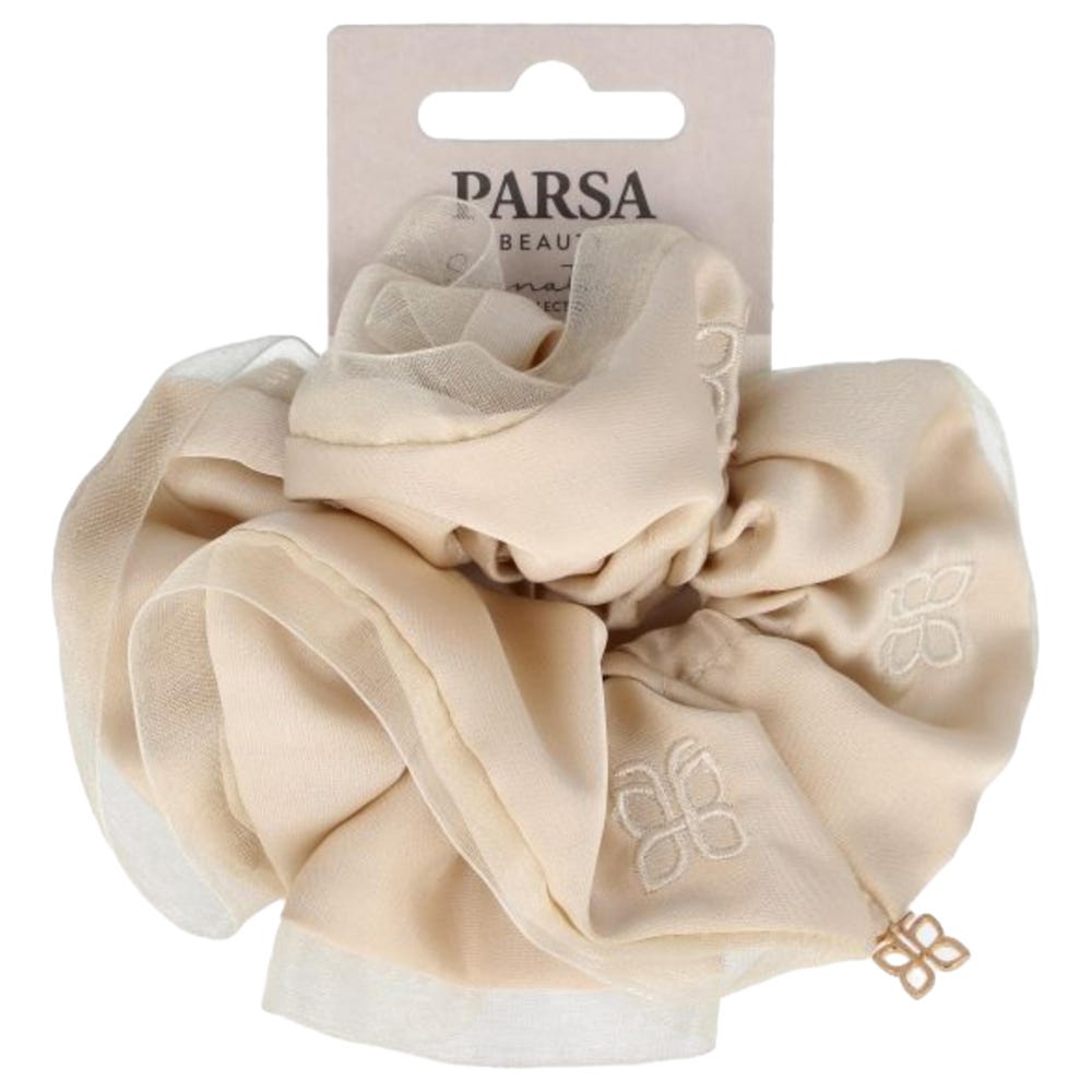 PARSA Beauty Scrunchie mit Stickerei 1 Stück