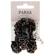 PARSA Beauty Haargummi schwarz/gold 1 Stück