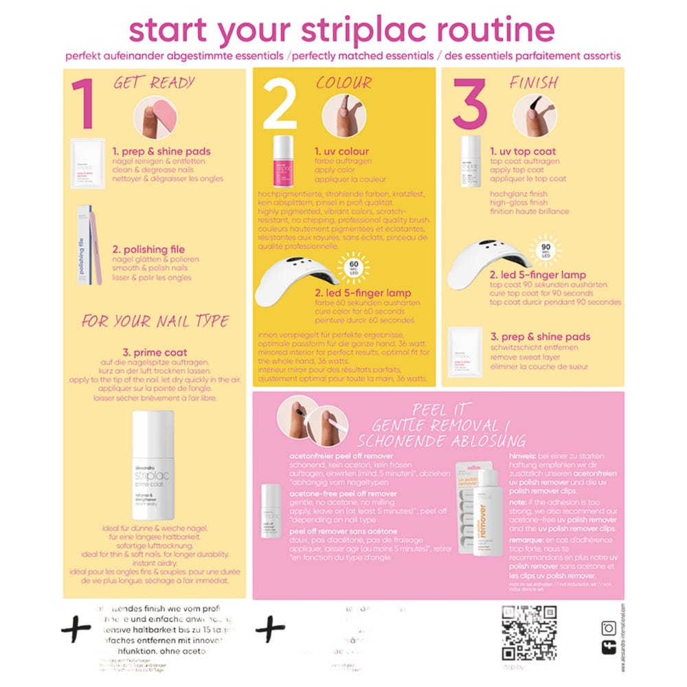 alessandro Striplac UV Starter Set normal & Soft 1 Stück