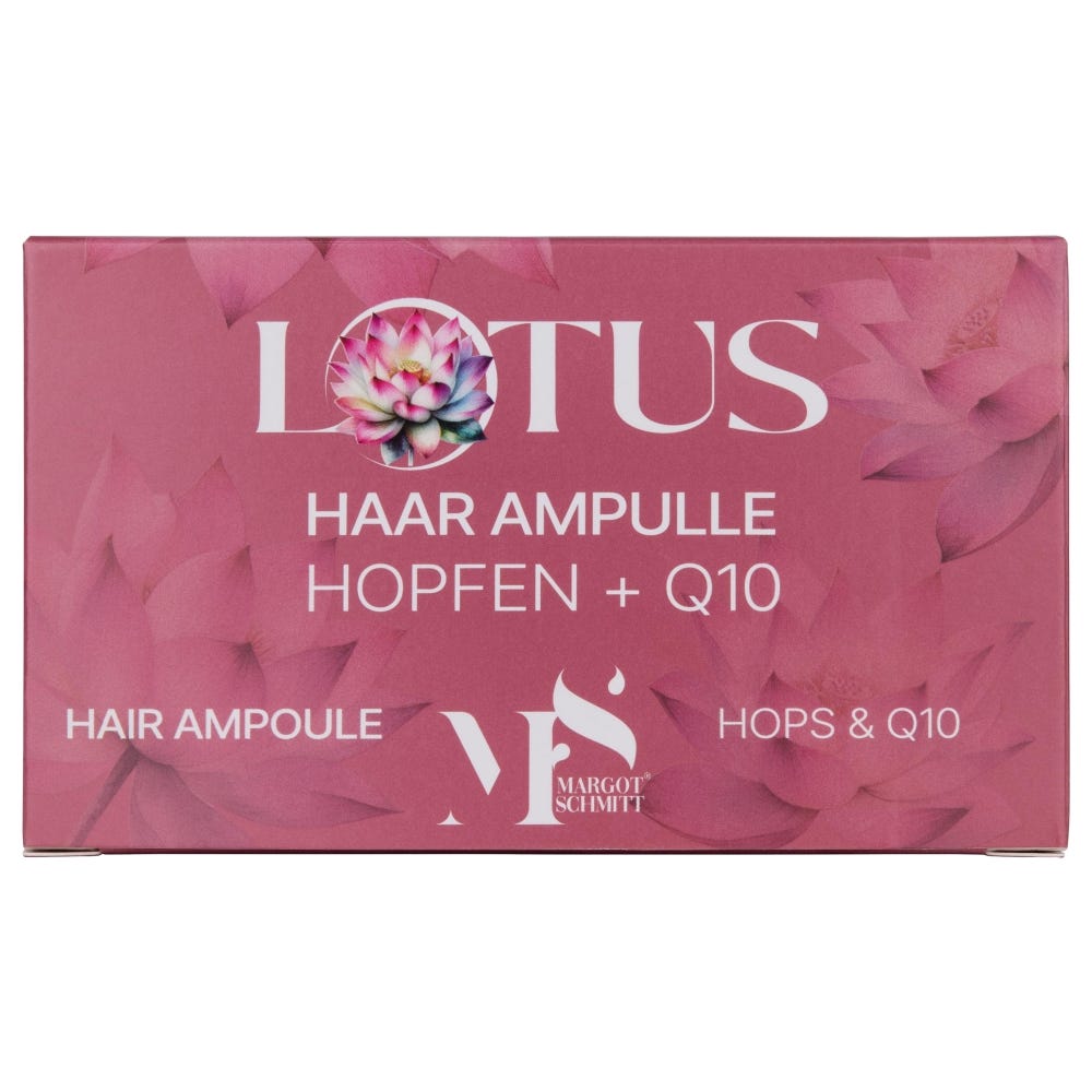 Margot Schmitt Lotus Haar Ampullen mit Hopfen und Q10 6x 10 ml
