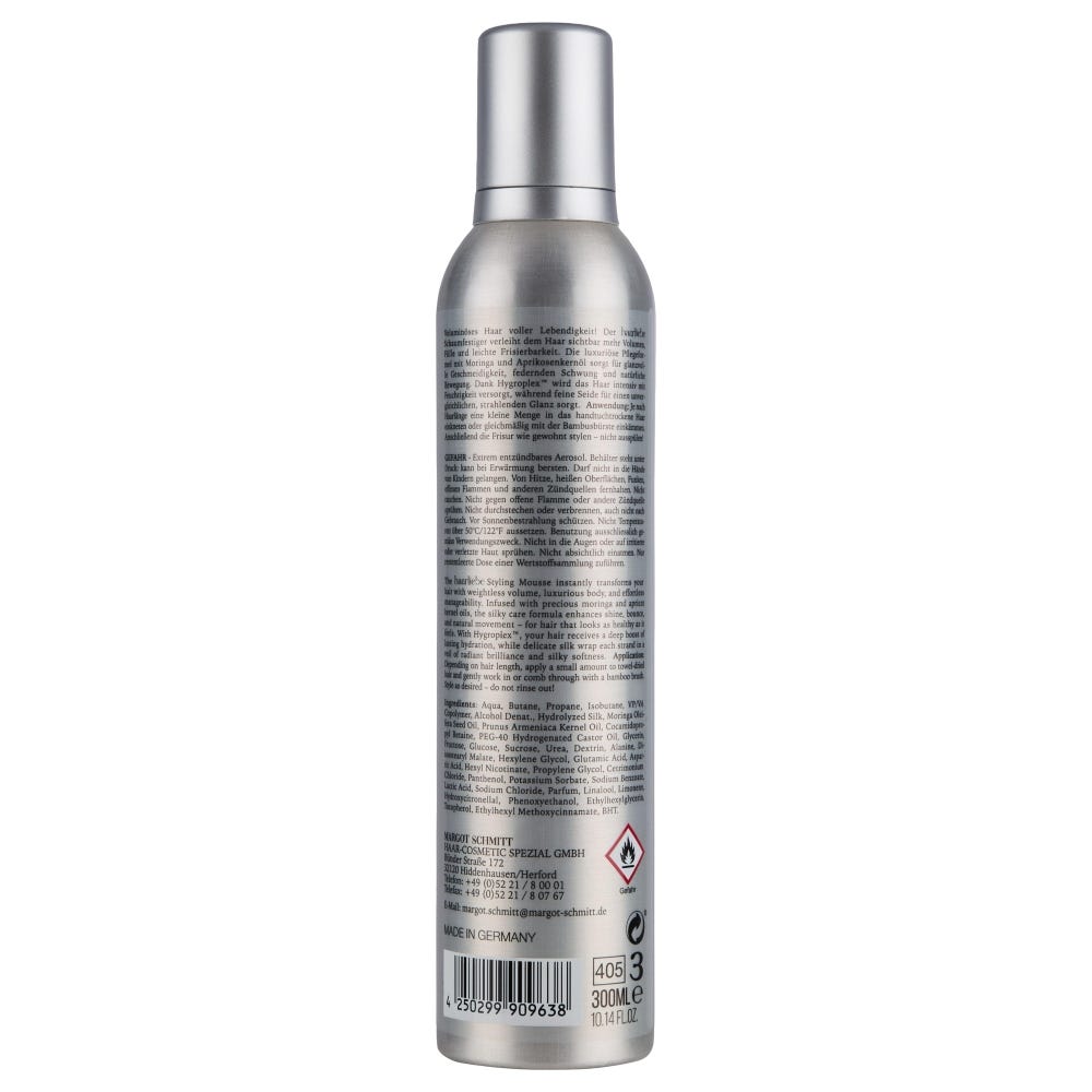 Margot Schmitt Haarliebe Schaumfestiger mit Moringa & Aprikosenkernöl 300 ml