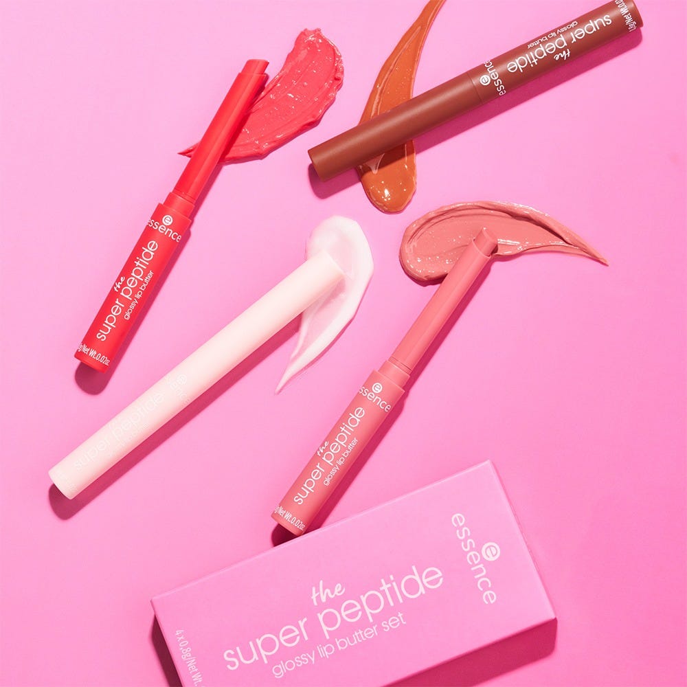 essence the super peptide glossy lip butter Set