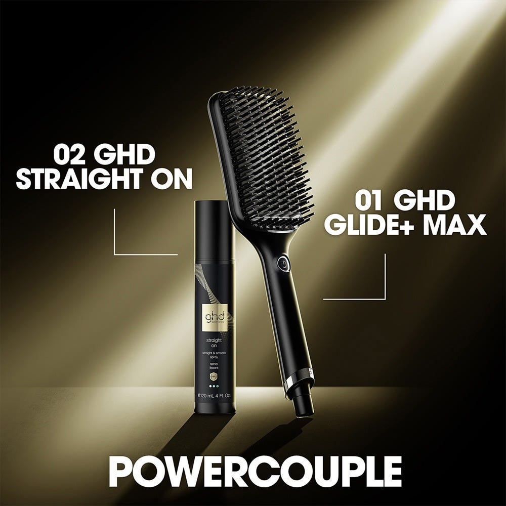 ghd glide+ max Smoothing Hot Brush in Schwarz