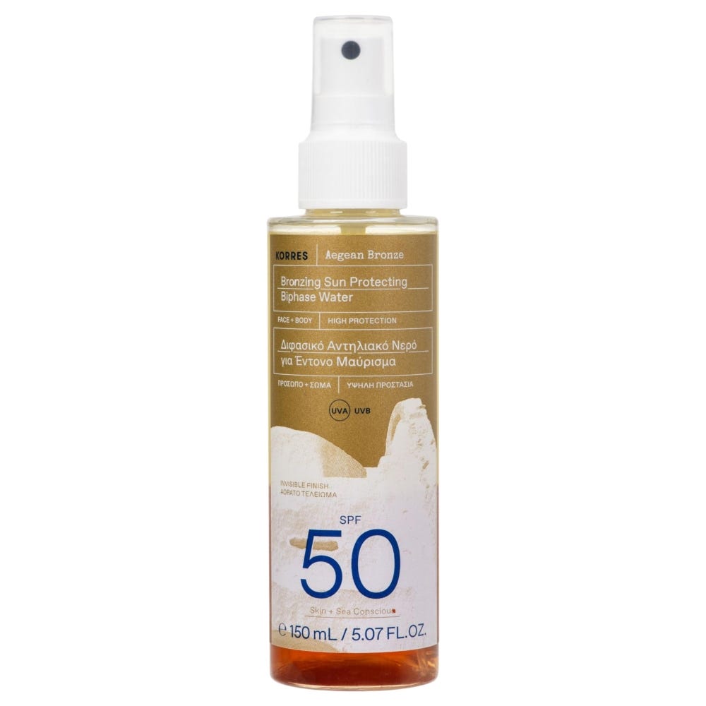 Korres AEGEAN BRONZE Zwei-Phasen Bronzing Sonnenspray SPF 50 150 ml
