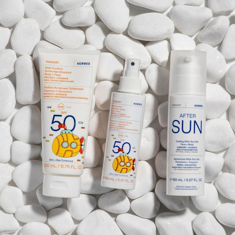 Korres YOGHURT Komfort Sonnenschutz-Emulsion für SPF 50 200 ml