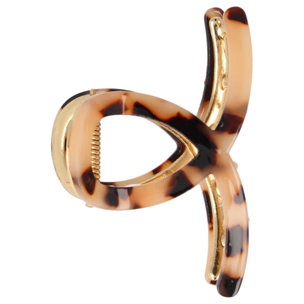 Solida Haarklammer metall t-shell gold 1 Stück
