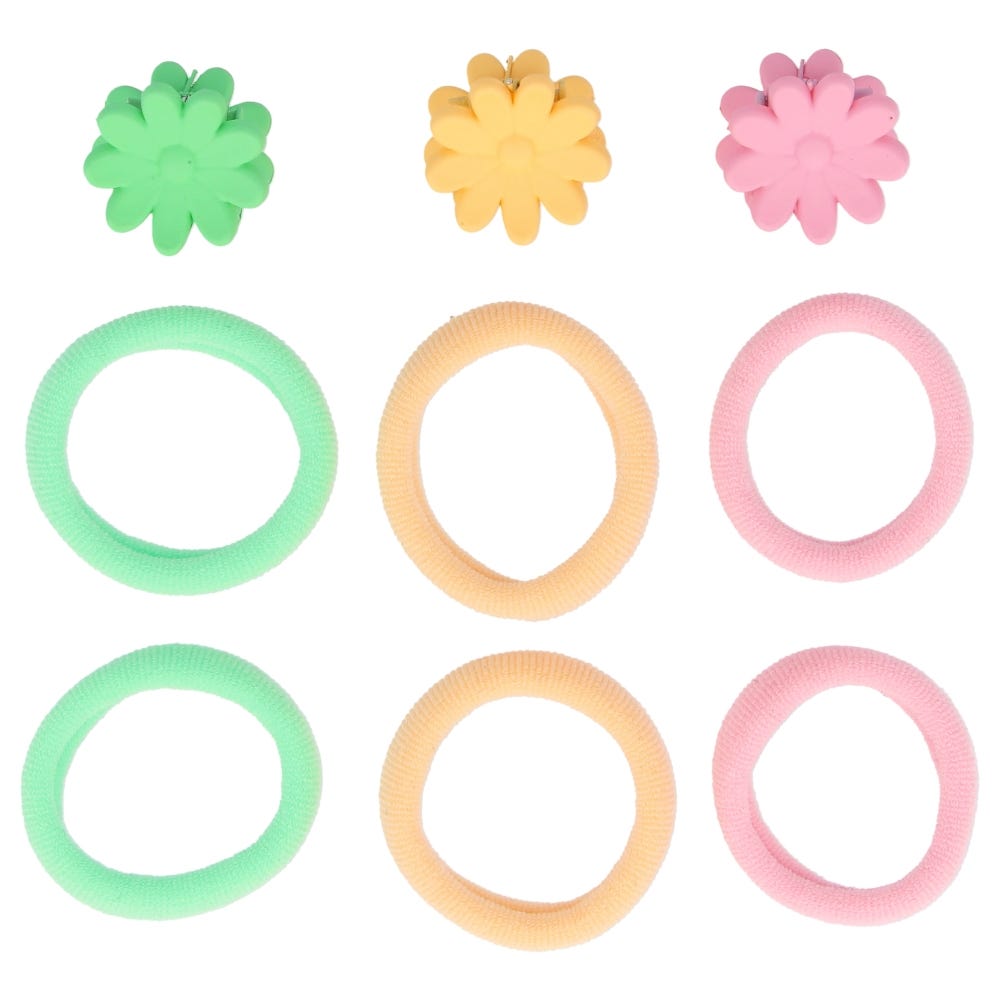 Solida Haarschmuck-Set Blume 9 Stück