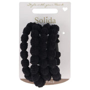 Solida Haargummi Bubble schwarz 4 Stück