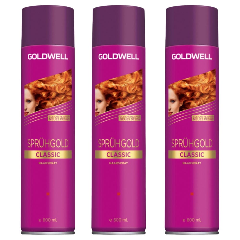 Goldwell Sprühgold Classic Haarspray Bundle 3x600 ml