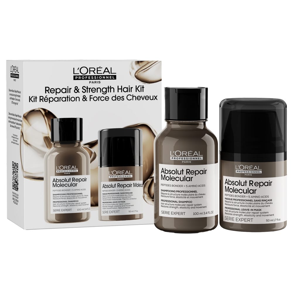 L'Oréal Professionnel Paris  Absolut Repair Molecular Shampoo + Leave-In Duo Discovery Set