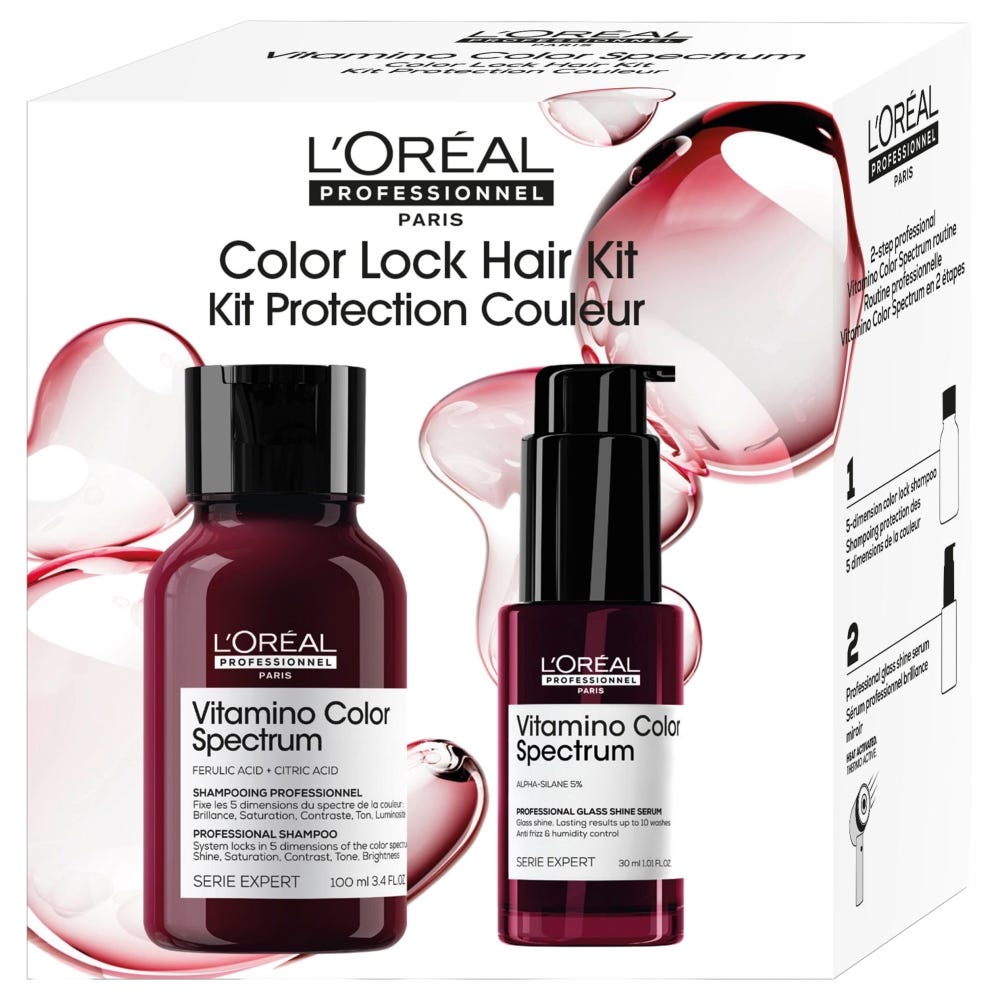 L'Oréal Professionnel Paris  Absolut Repair Molecular  Discovery Duo Vitamino Color Spectrum Shampoo + Serum