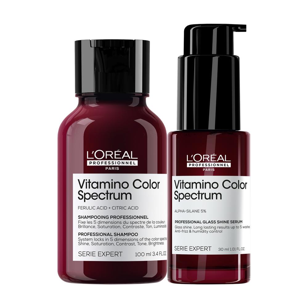 L'Oréal Professionnel Paris  Absolut Repair Molecular  Discovery Duo Vitamino Color Spectrum Shampoo + Serum