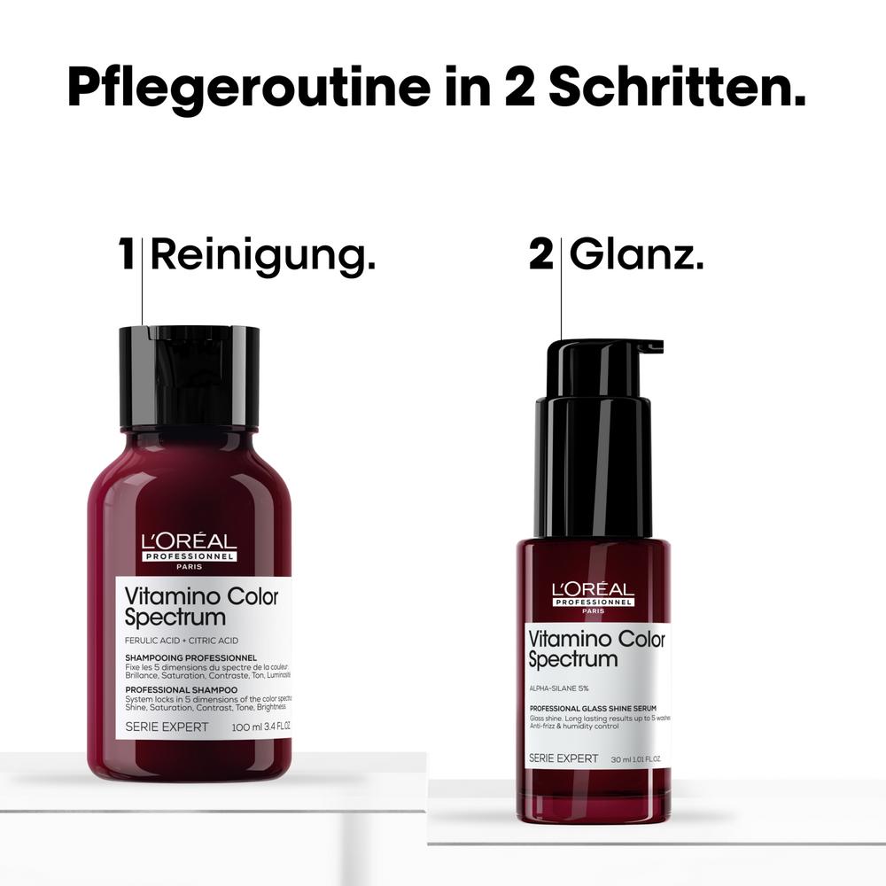 L'Oréal Professionnel Paris  Absolut Repair Molecular  Discovery Duo Vitamino Color Spectrum Shampoo + Serum