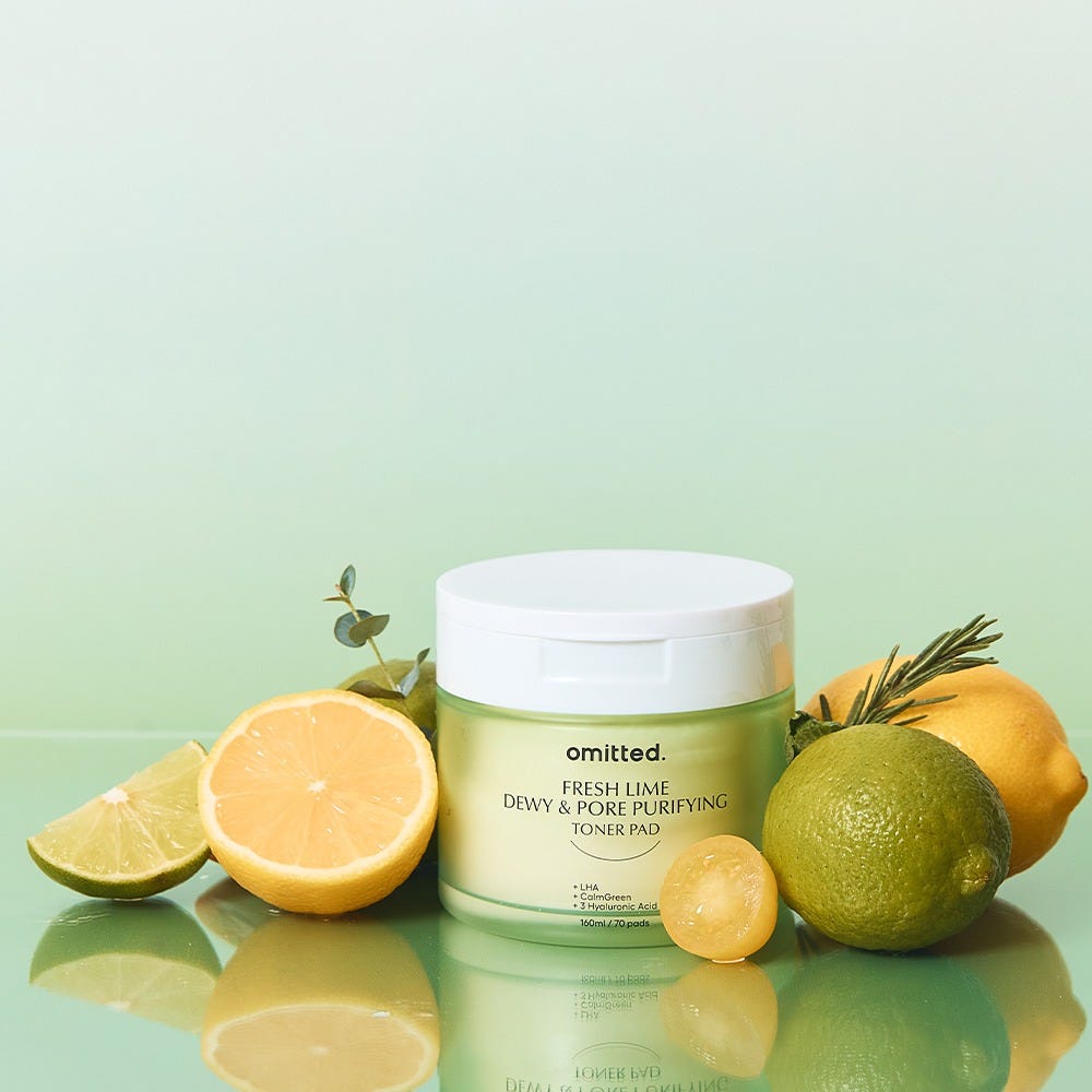 Omitted Fresh Lime Dewy & Pore Purifying Toner Pad 160 ml
