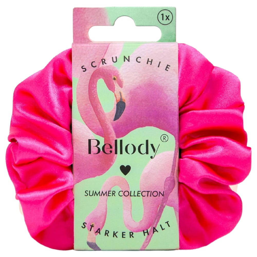 Bellody Original Satin Scrunchies Pink