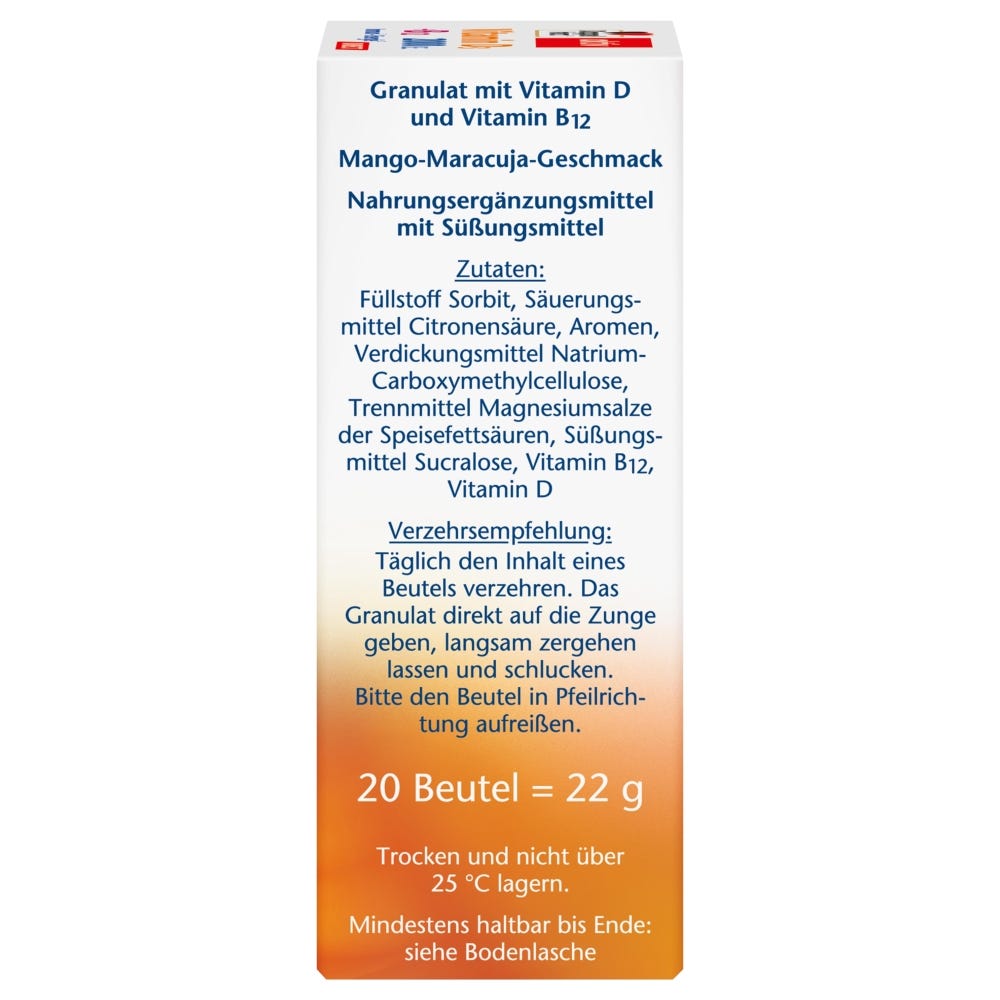 Doppelherz Vitamin D3 2000 I.E + B12 DIR 20 Stück