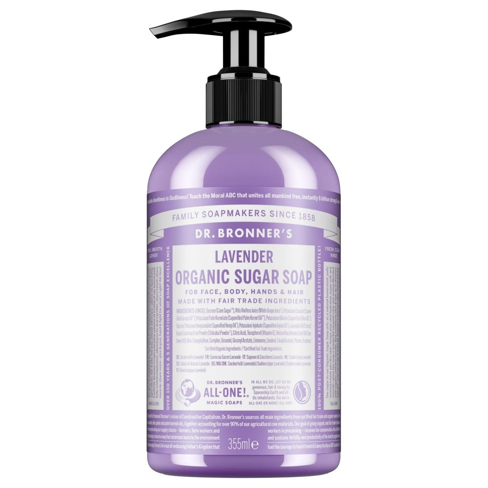 Dr. Bronner’s Organic Sugar Soap Lavender 355 ml