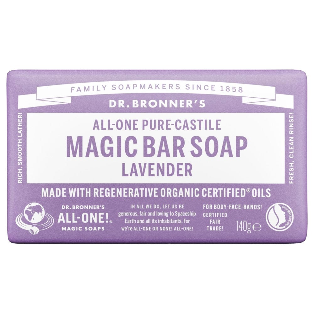 Dr. Bronner’s Magic Bar Soap Lavender 140 g